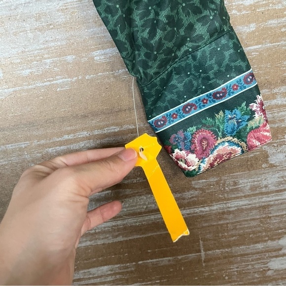 Banjo Vintage NWT Deadstock Floral Cropped Button Down Rodeo Western Womens M - Picture 2 of 6